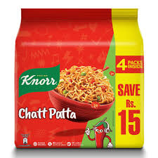 KNORR CHATTPATTA NOODELS PARTY PACKS 4 PACK INSIDE
