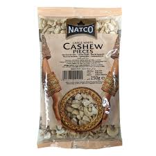 Natco Large white cashew pieces 250gm