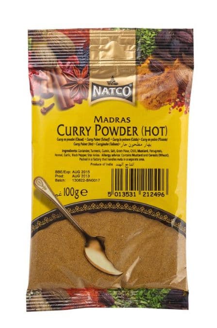 Hot Madras Curry Powder by Natco 100G