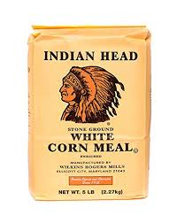 INDIAN HEAD STONE GROUND WHITE CORN MEAL 2.27KG