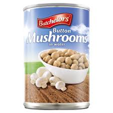 BATCHELOR'S BUTTON MUSHROOMS IN WATER