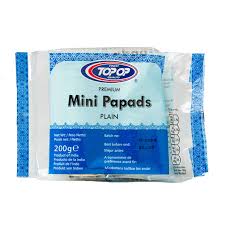 TOP OP MINI PAPADS PLAIN 200G