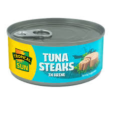 TROPICAL SUN TUNA STEAKS IN BRINE